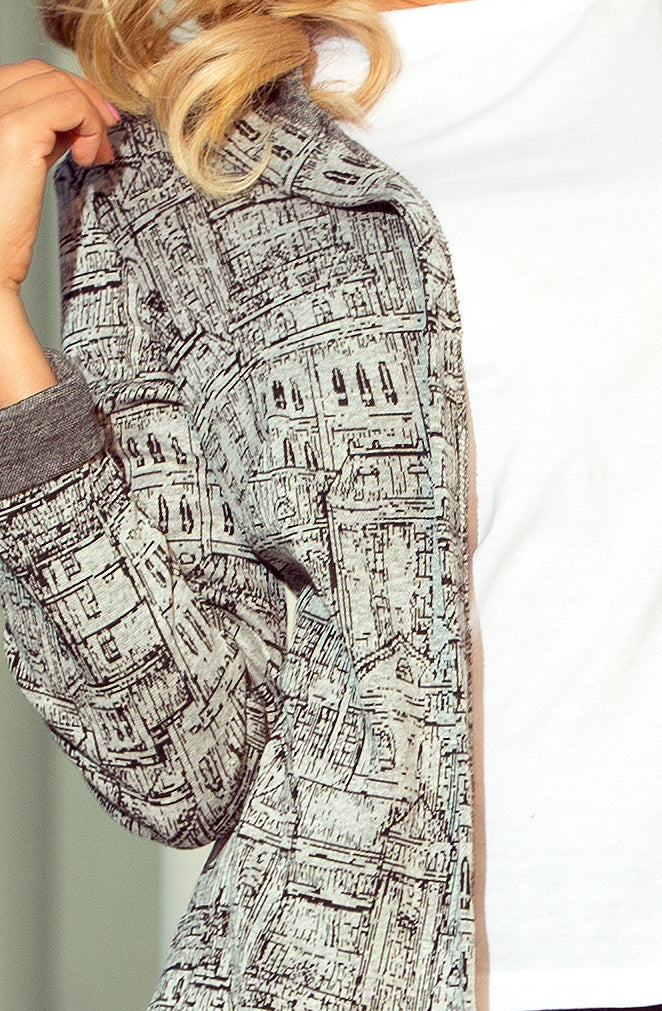 218-1 Mantel mit Kapuze und Taschen - Stadt