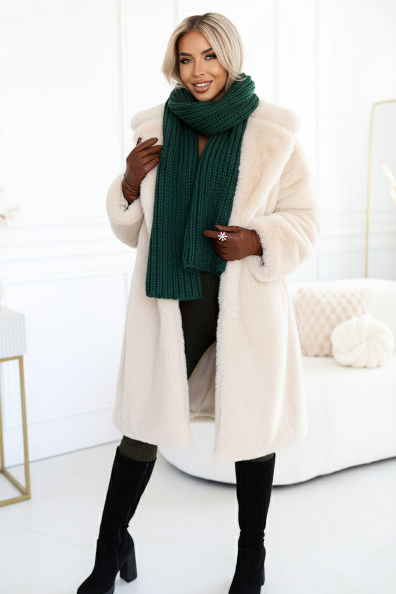 619-2 Bequemer und eleganter gerippter Damen-Jumpsuit mit Ausschnitt - Khaki