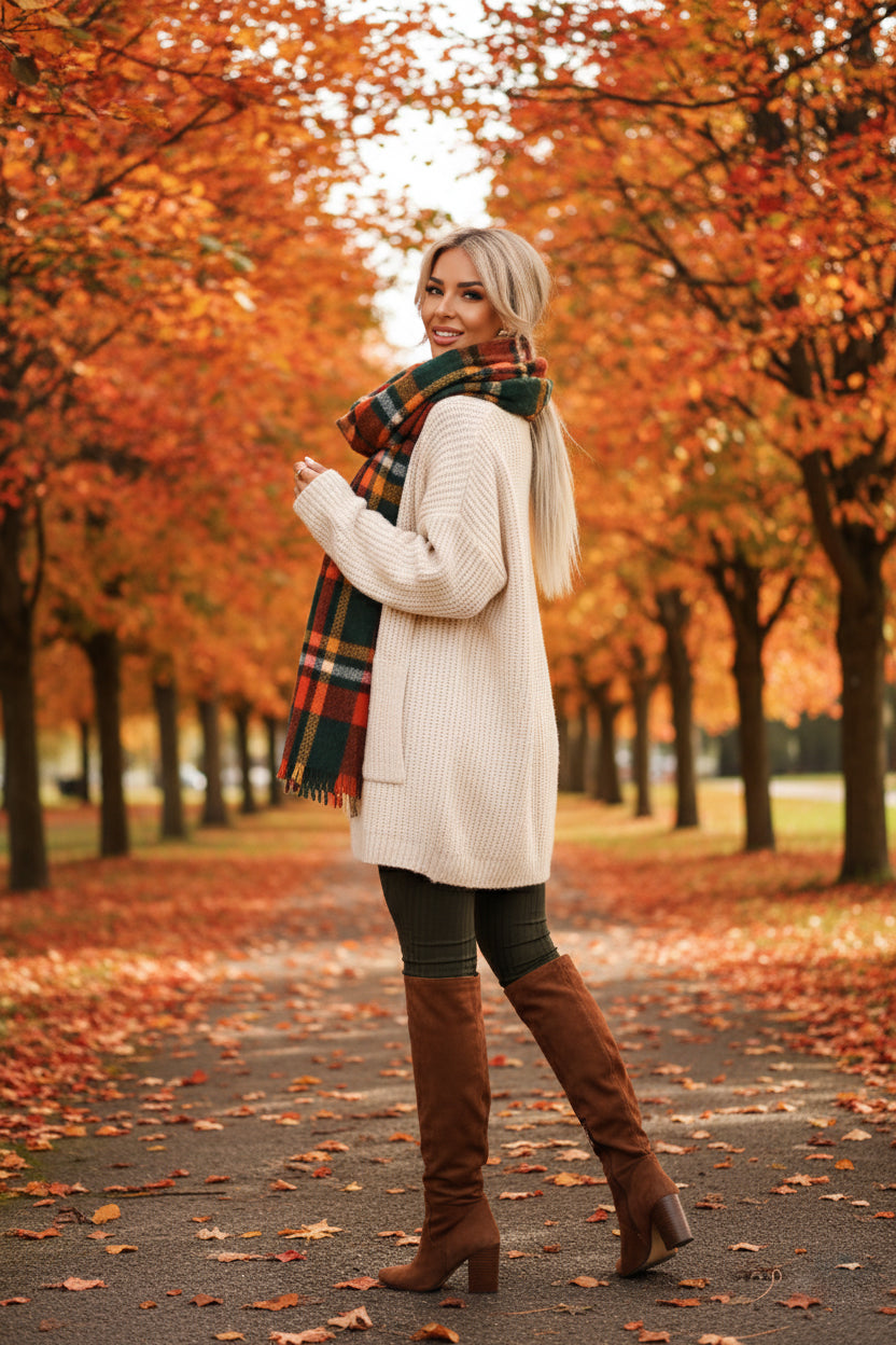 619-2 Bequemer und eleganter gerippter Damen-Jumpsuit mit Ausschnitt - Khaki